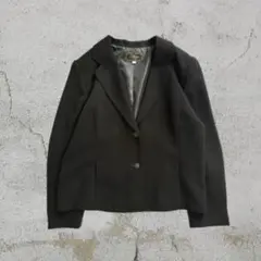 00s ジャケット　冠婚葬祭　フォーマル　アウター　ブラック　レディース　古着