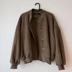 ZARA ボンバージャケット スエード風