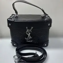 YSL モノグラム 2WAY ボックス ショルダーバッグ アメニティ