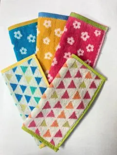 20cm x 20cm 아동용 미니 타월 손수건, 5개 세트