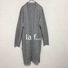 la.f... ラエフ ロングカーディガン 生地しっかりめ グレー オフィスのサムネイル
