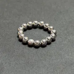 BR1199 天然石 パワーストーン ビーズリング ヘマタイト シルバー