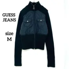 【激安】ゲス　GUESS JEANS ジャケット　ブルゾン　黒　ジップアップ　M