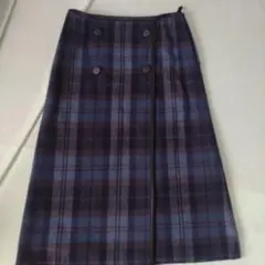 UNTITLED チェック 巻き風 スカート 　Мサイズ