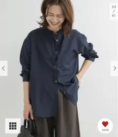 未使用級 ビアズリー 24SS トロミラフハオリ ノーカラージャケット