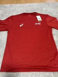 大幅値下げ!!!2026日本選手権補助員Tシャツ 2XL 赤色 asicsのサムネイル