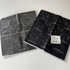 新品　イルビゾンテ　IL BISONTE ハンカチ バンダナブラックバッファロー