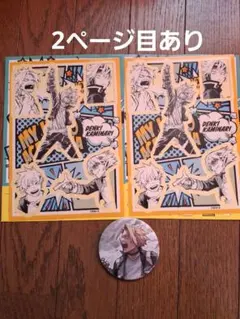 ヒロアカ　原画展　上鳴　切島　瀬呂　うちわ　アクリルパズル　カスタムステッカー