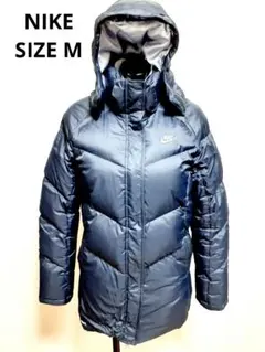 NIKE ナイキ ダウンコート ロゴ刺繍 レディースファー サイズM