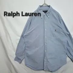 【美品】Ralph Lauren　BDシャツ刺繍ロゴ　ラルフローレン