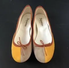 Repetto レペット スエード バレエシューズ マスタード　ベージュ37