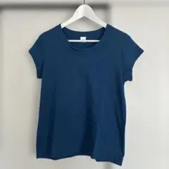 LAITERIE 半袖 Tシャツ ブルー サイズ38 日本製のサムネイル