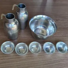 錫製 酒器セット ちろり ぐい呑み