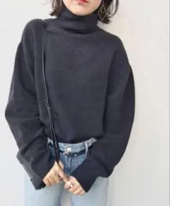 Loungedress YAK混タートルニットのサムネイル