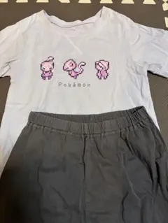 GU ポケモン　ミュウ　ルームウェア　パジャマ　ラウンジセット　120