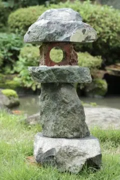 石灯篭・時代石灯篭・庭石】オブジェ箱庭苔玉造園飾り石石造り茶庭坪