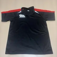 Canterbury ラグビーシャツ ブラック レッド Mサイズ