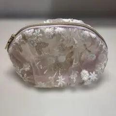Francfranc フランフラン チュールラウンドポーチ ピンク
