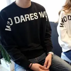 ♪：＊新品、新作　トレーナー　ブラック　 メンズ☆90