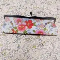 和風 桜 花柄 ペンケース 化粧ポーチ 印鑑ケース