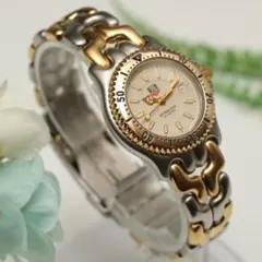 稼働 TAG HEUER セル 腕時計 ゴールドコンビ デイト ダイバー3428