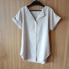 SILPLAIRE 半袖シャツ ベージュMサイズ