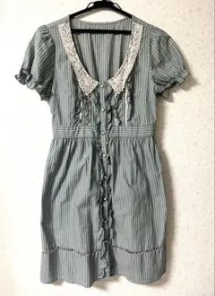 axes femme 初期 クラシカルストライプワンピ Mサイズ