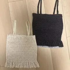 花柄　パッド付きキャミソール