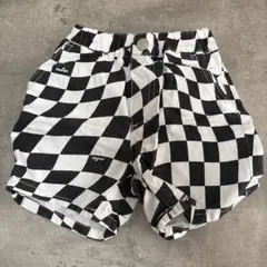 MY LITTLE WONDER チェッカーフラッグ ハーフパンツ 90