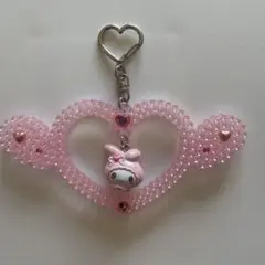 マイメロディ ハート型キーホルダー　サンリオ