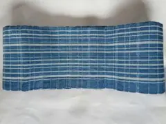 《値下げ》青と白のストライプ 　浴衣帯び　昭和レトロ