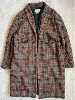 D-due デドゥエ　ウールチェックコート 38