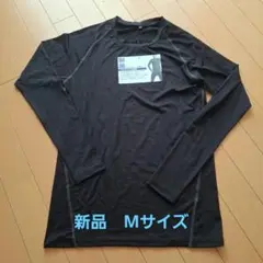 新品 nanofine ブラック Mサイズ 長袖シャツ