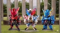 新品　仮面ライダーコンバージ　ビルド　ジーニアス　タンクタンク　ラビットラビットのサムネイル