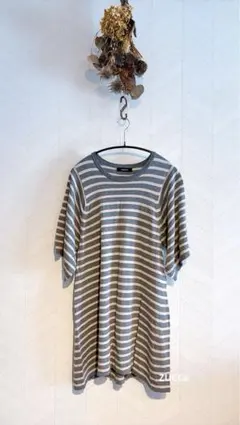 ZUCCa コットンニットボーダーチュニック