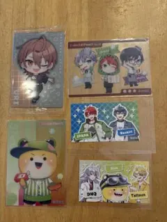 カラフルピーチ　シール、カードセット