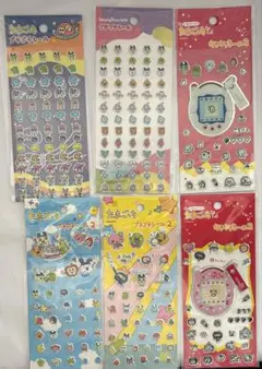 新品 たまごっち プチプチシール 2 ぷくぷく6枚セット まとめ売り レア