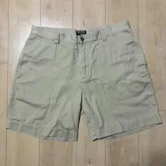 【90s】ポロチノ ラルフローレン ショーツW34 ベージュ XL相当