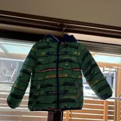 プラレールリバーシブルダウン　フリース　新幹線　男の子　アウター