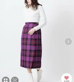 オニールオブダブリン チェックスカート ピンク ベルト付き