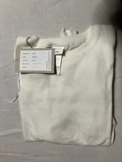 ヤエカSTOCK ホワイト　カットソー　m