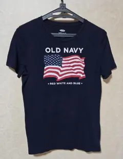 OLD NAVY 半袖Tシャツ ネイビー 星条旗プリント Sサイズのサムネイル