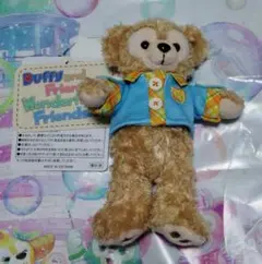 【新品】ダッフィー ぬいぐるみバッジ ワンダフルフレンドシップ 買い物袋付き