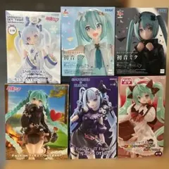 雪ミク×クロミ等 初音ミクフィギュア 6種 詰め合わせ