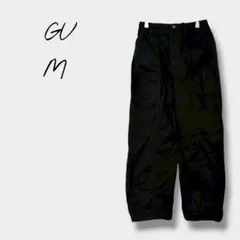 【ジーユー】コクーンジョガープルオンパンツ シンプル カジュアル 黒ブラック M