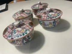 蓋つき煮物椀 5客セット 染付 花柄 - メルカリ