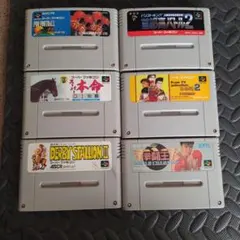 スーパーファミコン ソフト　　6本セット　動作未確認　　　ジャンク品
