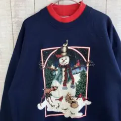 USA 古着　90s スウェット 裏起毛　プリント　アメカジ ゆるだぼ