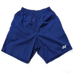 YONEXヨネックス　ネイビー ロゴ入り ハーフパンツ S