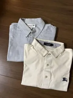 LACOSTE BURBERRY ゴルフウェア 半袖ポロシャツ